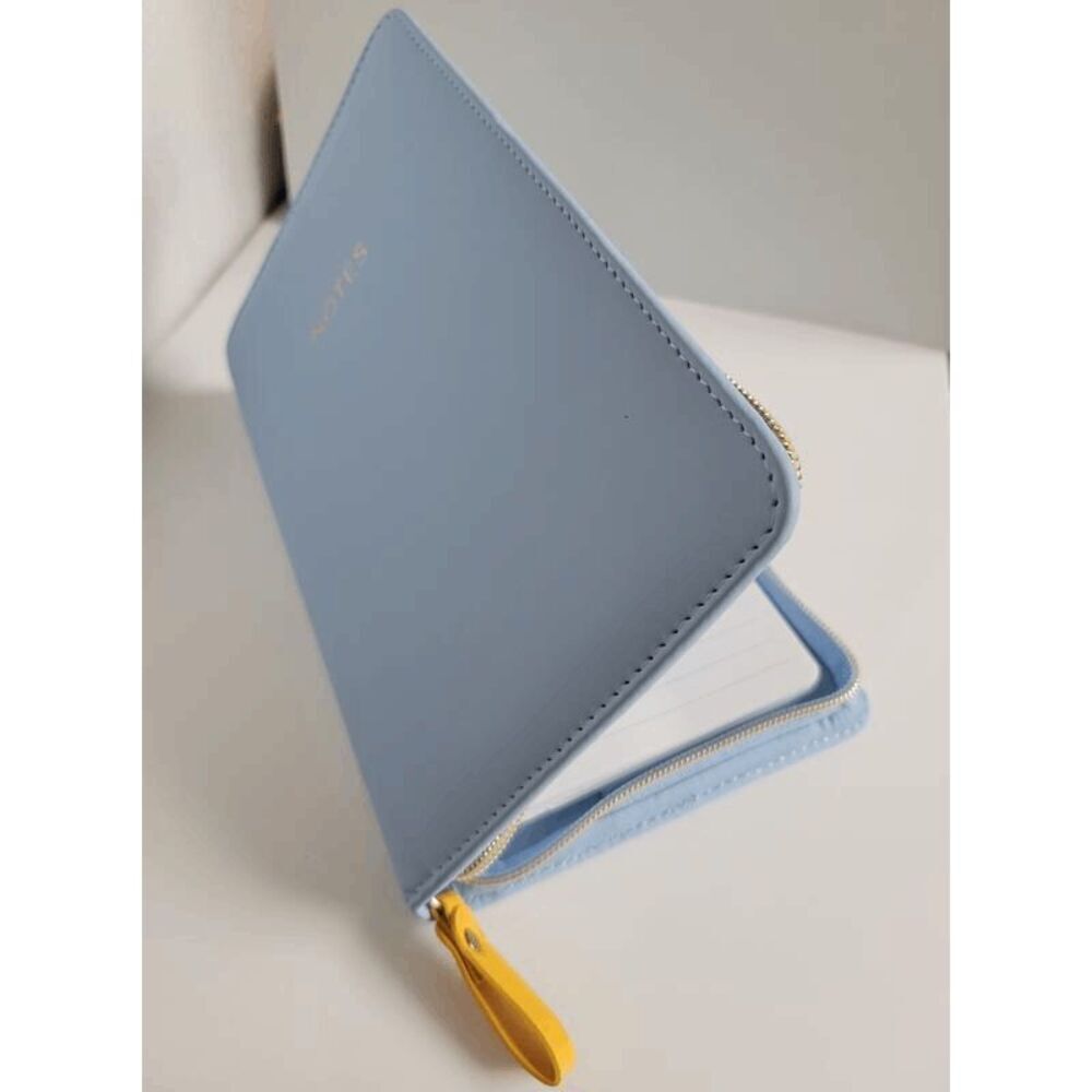 Padded Blue Zip Notes Journal - Picture 8 of 16
